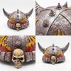 Dark Demon Game Mask Flame Horn Helmet Horror Headwear Halloween Cosplay Party