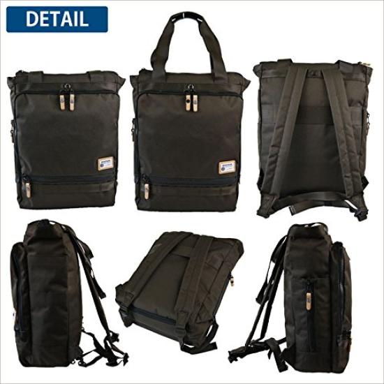 On 2WAY Backpack Black [Kaban Souko] [Moustache Time] JKA-2011