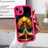 World Life Tree Mobile Phone Case for iPhone 17 16 15 14 13 12 11 Air Pro Max Plus Thicken TPU Colorful Cover Cover Cellphones