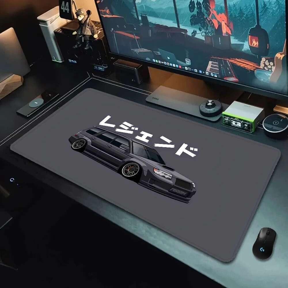 Tokyo JDM Drift Sports Car Nonslip Lockedge Thickened Mouse Pad Oversized Gaming Keyboard Notebook Table Mat