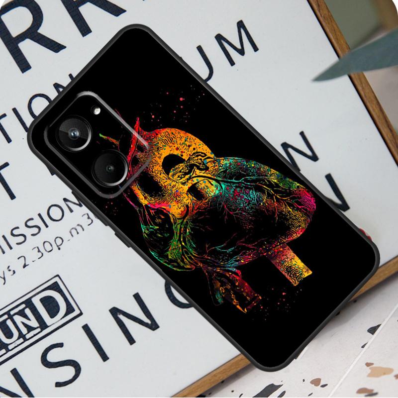 Human Heart Brain Lungs For Realme C31 C33 C35 C51 C53 C55 C67 GT5 GT Neo 6 9 10 11 12 Pro Plus C21Y C25s C30 Case