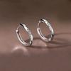 Minimalist Mobius Micro Pave Earrings For Women Niche Luxury Light Huggie Hoops Elegant Simple Studs