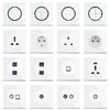 2025 LED Home Use Glass Panel Wall Light Switches Electric 220V Wall and Socket Durable  Product