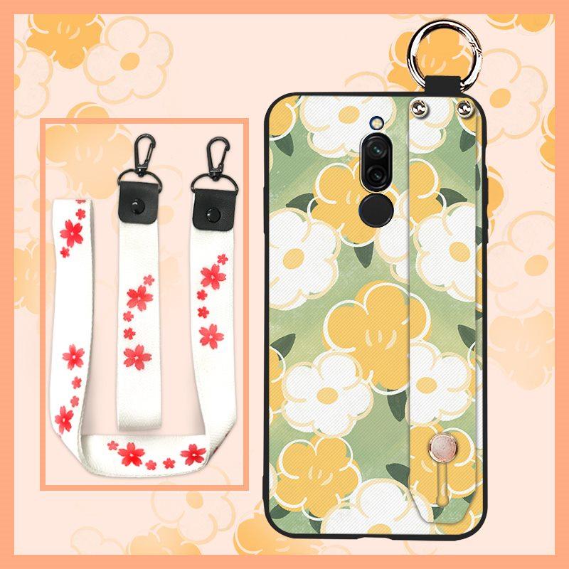 Soft case Lanyard Phone Case For Xiaomi Redmi 8 Ring Anti-dust Wristband Fashion Design Phone Holder Protective Silicone