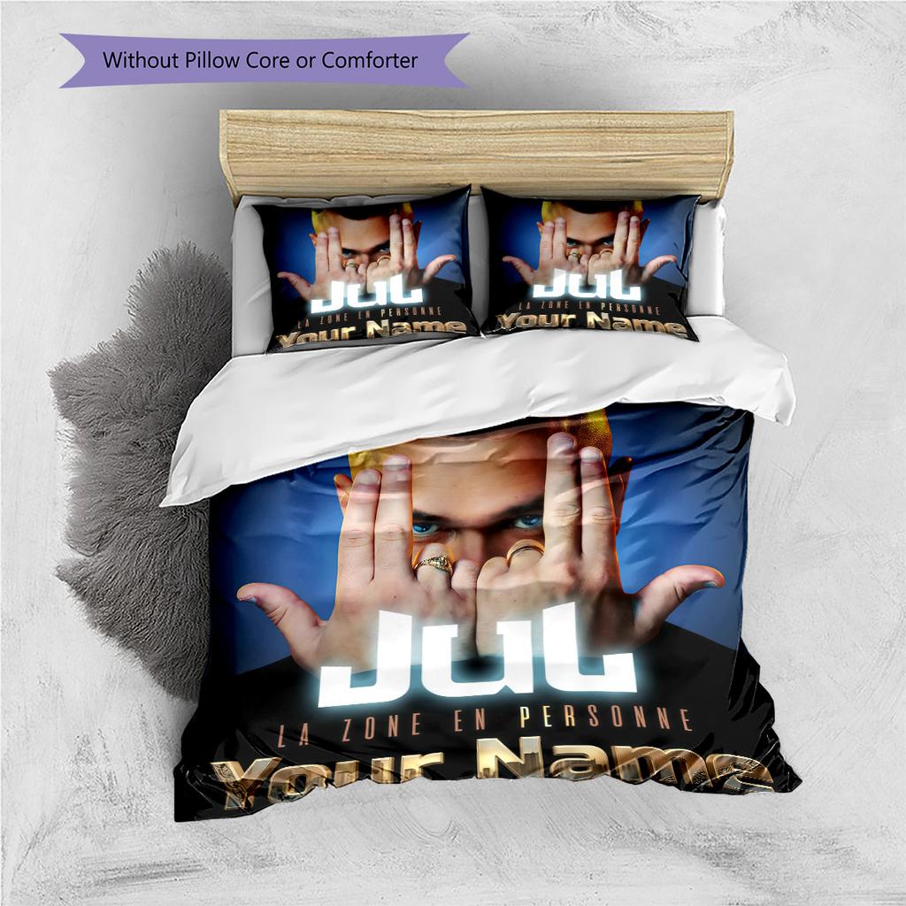 Custom Name JuL C'est Pas Des Lol Bedding,Quilt Set Quilt Cover Pillowcase Home Birthday Gift(1 * duvet cover + 2 * pillowcase, without core) -HE75