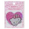 Hello Kitty Jewelry Deco Kitty Pink Sanrio [Die-Cut Sticker] Sticker/Gal