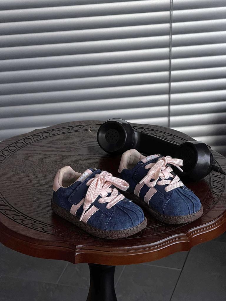 XSHX Retro Sport Handgefertigte Shell Head Plissiertes Leder Jungen und Mädchen Moralische Erziehung Funktionelle Board Schuhe Wenzhou Klassenkameraden Klettverschluss