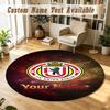 Round Rug Custom NameUnion Berlin FC Pattern Non Slip Carpet Home Floor Decor