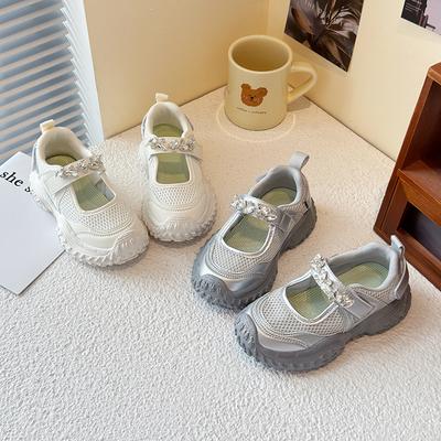 Fashion Girls' Shoes Spring New Kids Sneakers Soft Soled Boys' Shoe Anti Slip Women's Sneakers Simple Girls Casual Shoes