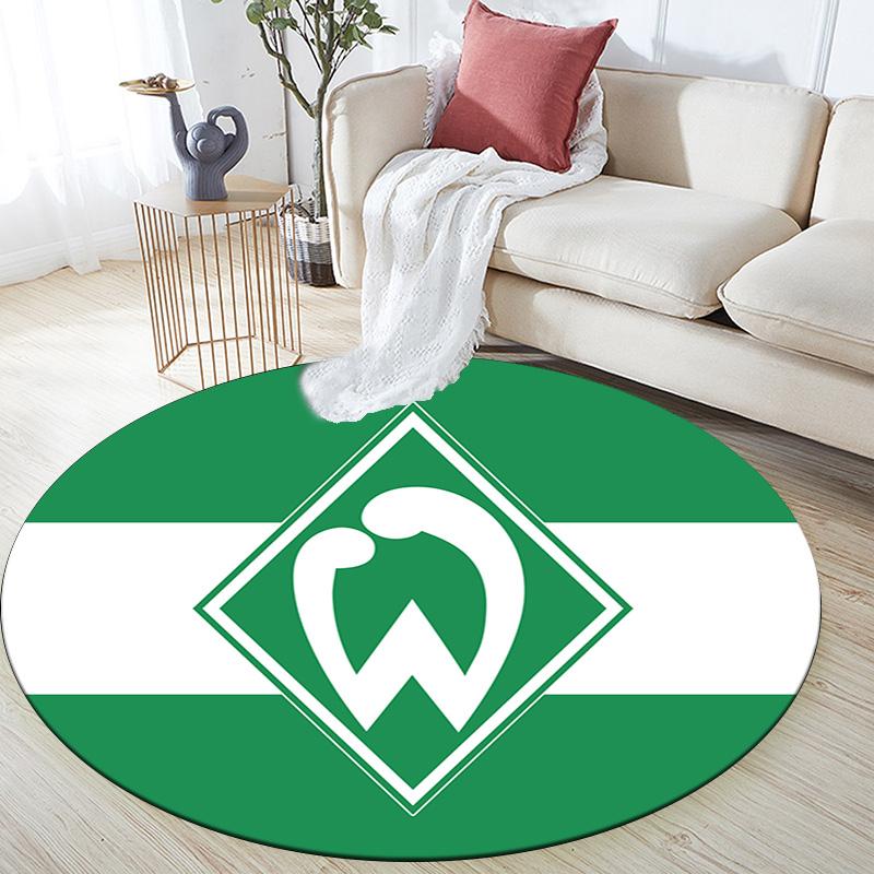 SV Werder Bremen Runder Teppich für unter Bürostühle Schlafzimmer Wohnzimmer Heimdekoration