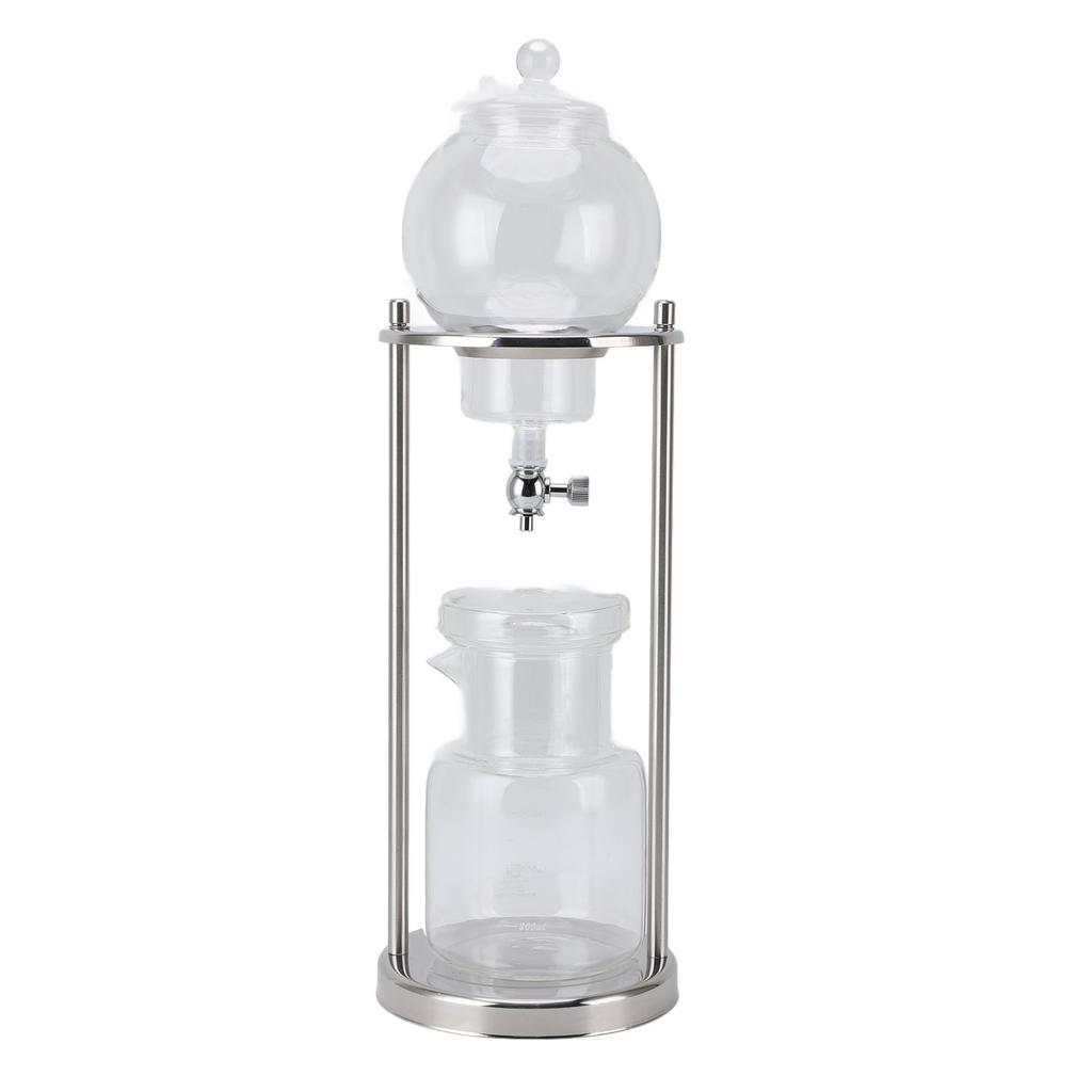 Ledový kávovar Cold Brew Dripper Nerezová ocel Sklo 5 až 8 šálků 600 ml Věž Cold Brew pro domácnost