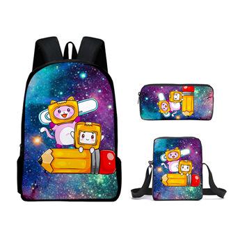 Backpack, Various Styles, Cartoon Heat Transfer, Digital Printing, Backpack, Large-Capacity Student Schoolbag