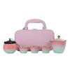 Nordic Ceramic Portable Travel Tea Set with Capsule Bag