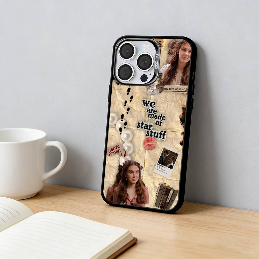 

Movie Enola Holmes Soft Phone Case For iPhone 17,16,15,14,13,12,11 Plus,Pro Max,XS,Colored Silver Plated Inside Cover iPhone17promax