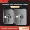 Adhesive Wall Hooks Acrylic Nodrill Strong Hold For Photo Frame Hanging