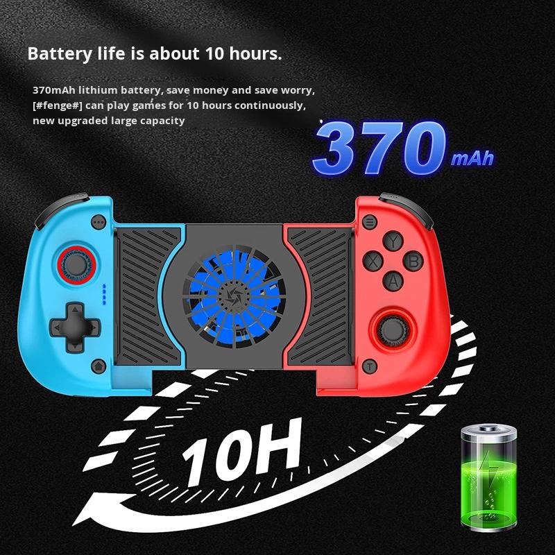Maniglia Ventola di Raffreddamento per Controller di Gioco Joystick Estensibile BT Wireless per Smartphone IOS Android