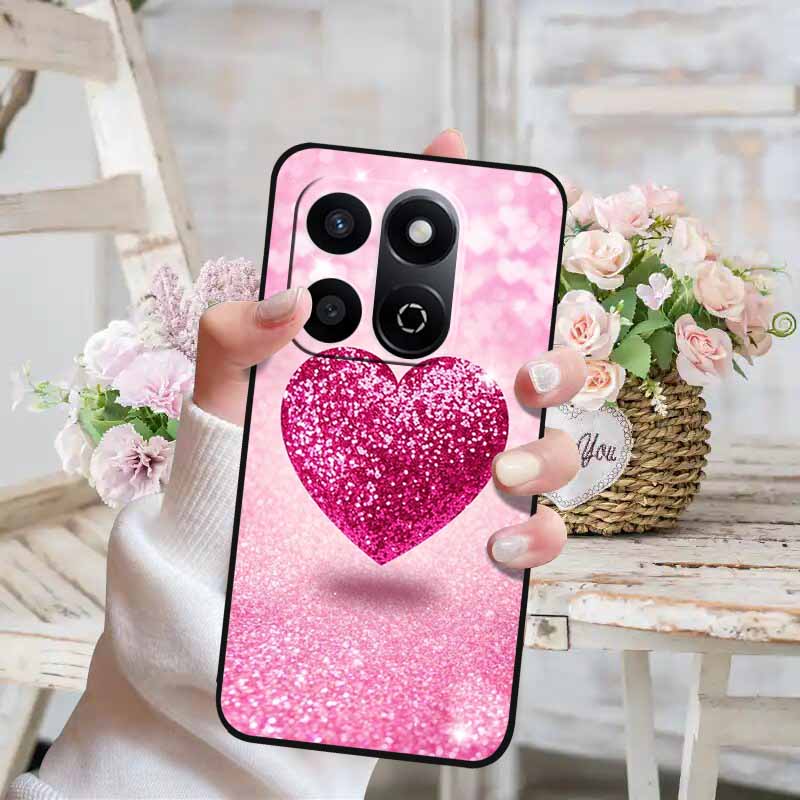 Soft Silicone Case For Honor X7c 4G 5G Cover Cat Painted Lovely Back Cover for Huawei Honor X7C 5G Phone Case HonorX7C TPU Para