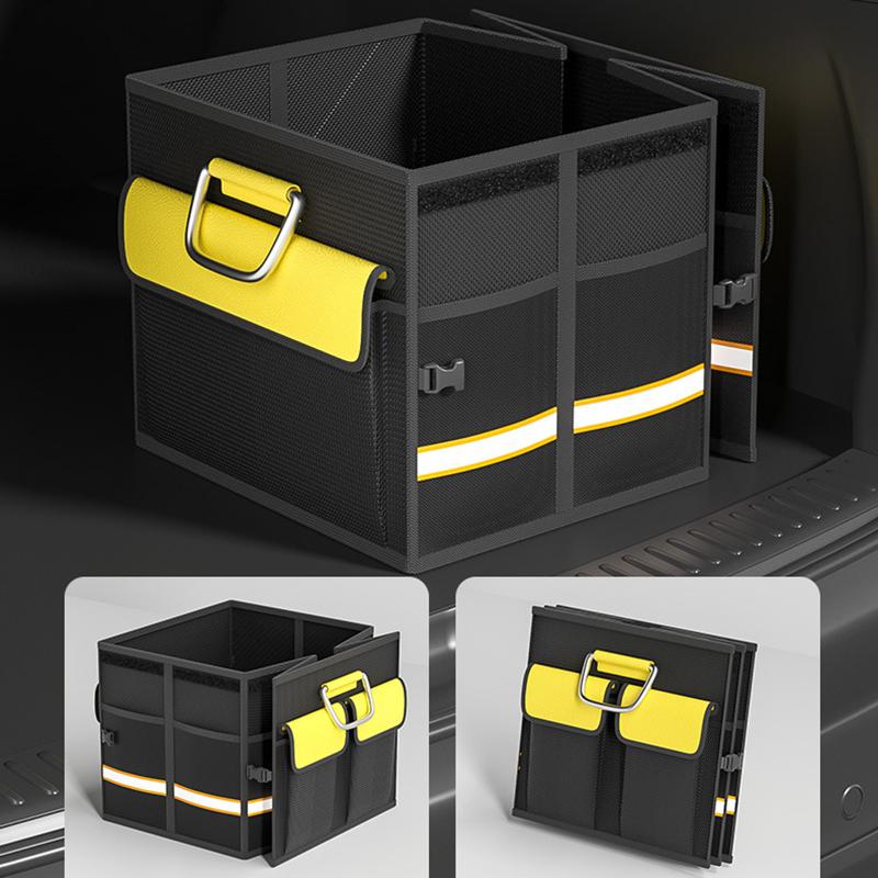 Auto-Kofferraum-Aufbewahrungsbox Große Kapazität Zusammenklappbar Langlebig Multifunktionswerkzeuge Mit Reflektierendem Streifen Auto-Aufbewahrungs-Organizer-Box