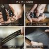 [Maden] MADEN Top Grain Leather Belt for Men. Genuine Leather Belt Made from Cowhide (top Grain Leather), Featuring a Brass Single-needle Button and