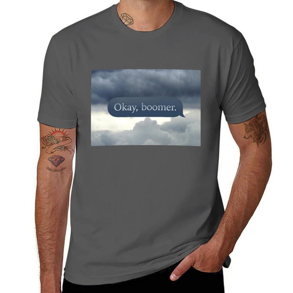Okay Boomer Storm Tshirt Basic Daily Outfit Short Sleeve Tee