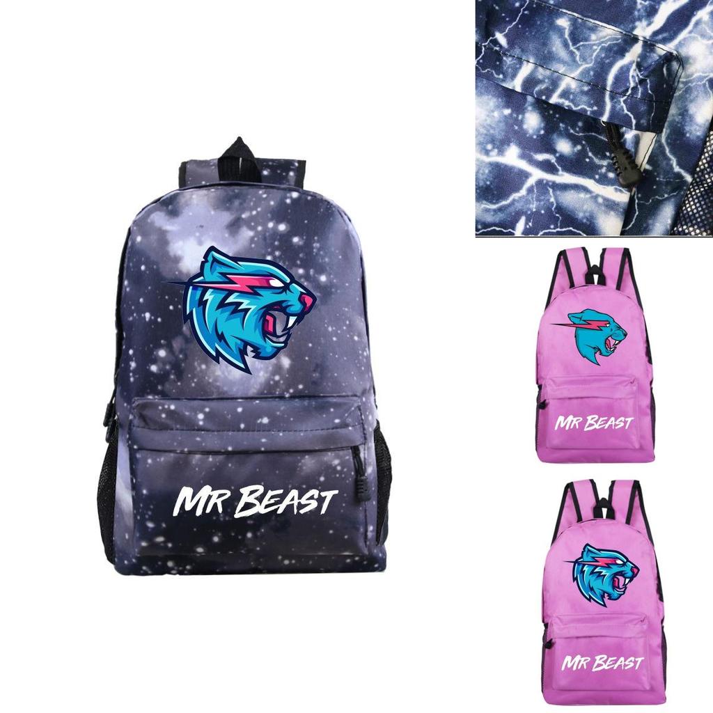Mochila Mr Beast da Moda Perfeita Para a Escola e Viagem