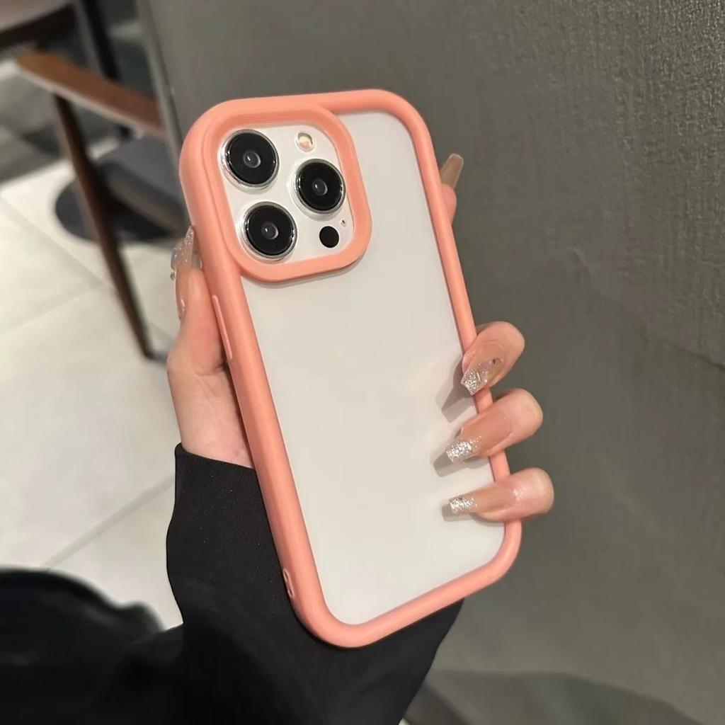 Capa de celular transparente de luxo Candy para iPhone 11 12 13 14 15 16 Pro Max à prova de choque Capa protetora transparente