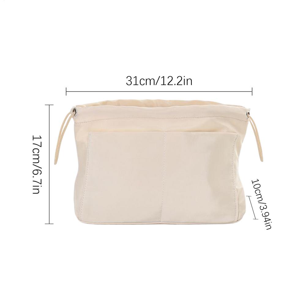 

Органайзер-вставка для сумки-тоут, внутренний карман-кошелек, органайзер для путешествий, для макияжа, помады, для работы, женские сумки-тоут, рюкзак бежевый