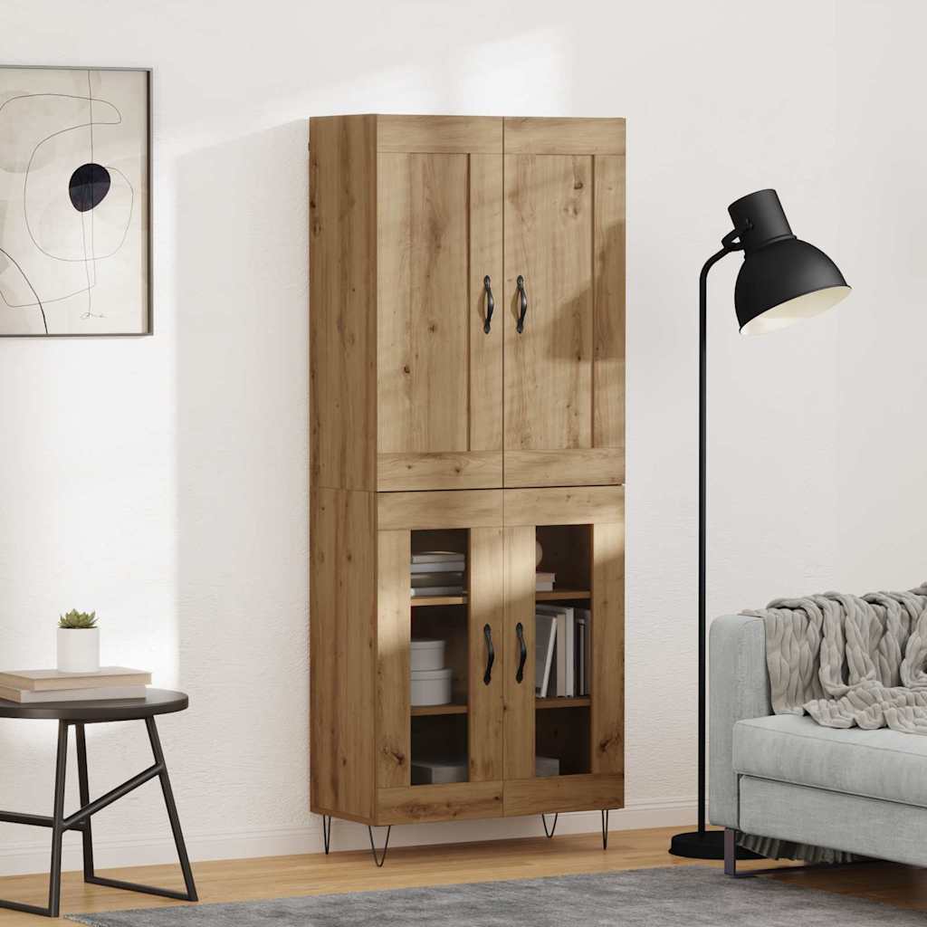 Highboard Artisan Oak 69.5 x 34 x 180 cm Particleboard