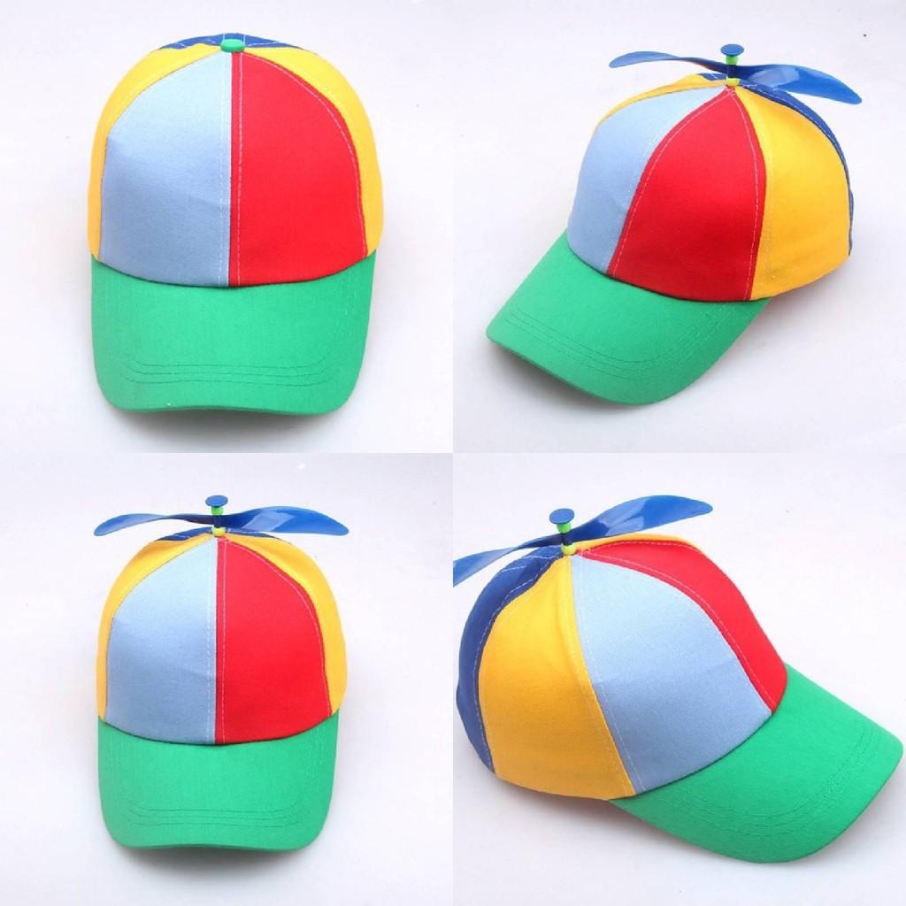 Detachable Propeller Bamboo Dragonfly Baseball Cap Sun Protection Hat Gifts