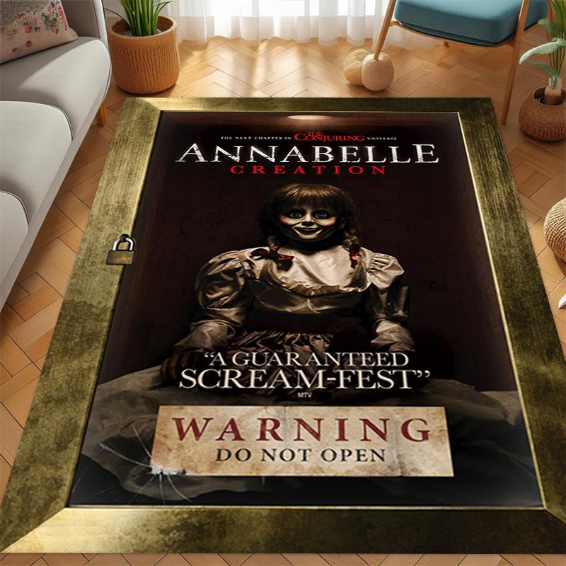 Creepy Doll Haunts Scream Fest carpet Suitable for all seasons Home Decor Dormitory decoration Bathroom mat Christmas gifts