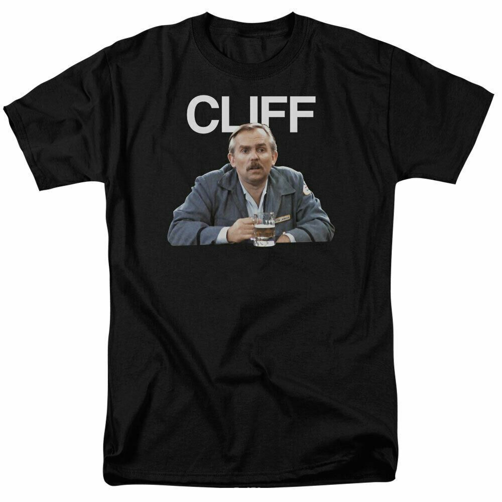 Cheers Cliff T Shirt Mens Licensed Classic TV Merchandise Cliff Clavin Black XXXXL