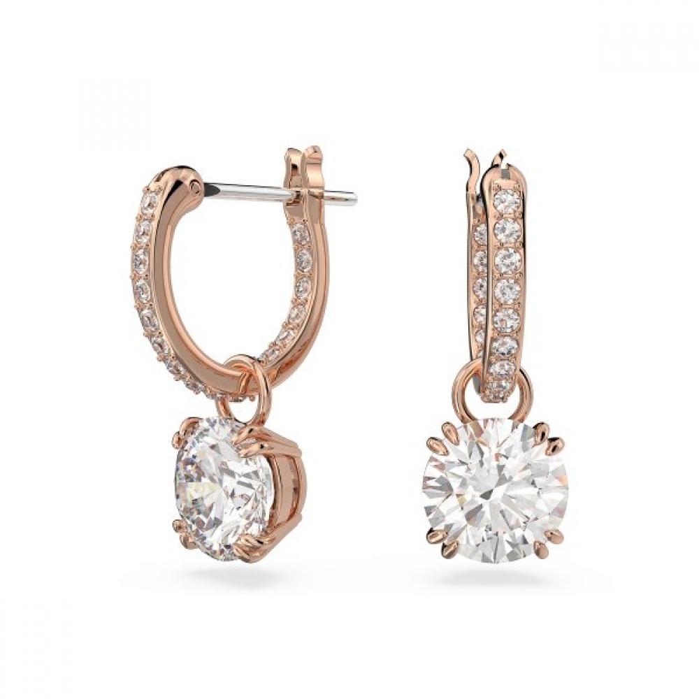 Swarovski Rose Gold Drop Earrings 5639975