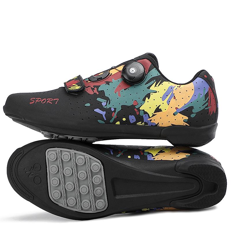 2025 New Cycling MTB Shoes Men Sports Route Cleat Road Bike Speed Flat Sneaker Racing Women Bicycle Mountain Spd Biking Footwear