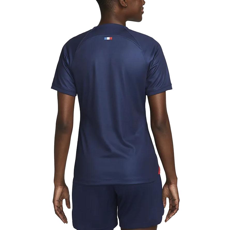 Nike Dri-FIT Soccer Jersey With Letter Print and Crew Neck Women Tops Blue DX2735-411