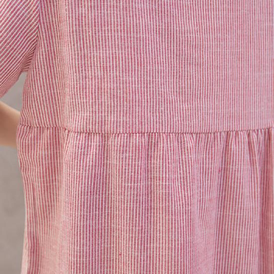 Umstandskleid Streifen Stilvoll Hautfreundlich Damen Umstandskleidung Kleid für Sommer