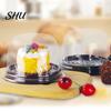 Cupcake Container 50Pcs Mooncake Box Round DIY Transparent Deep Dome Kitchen Accessories