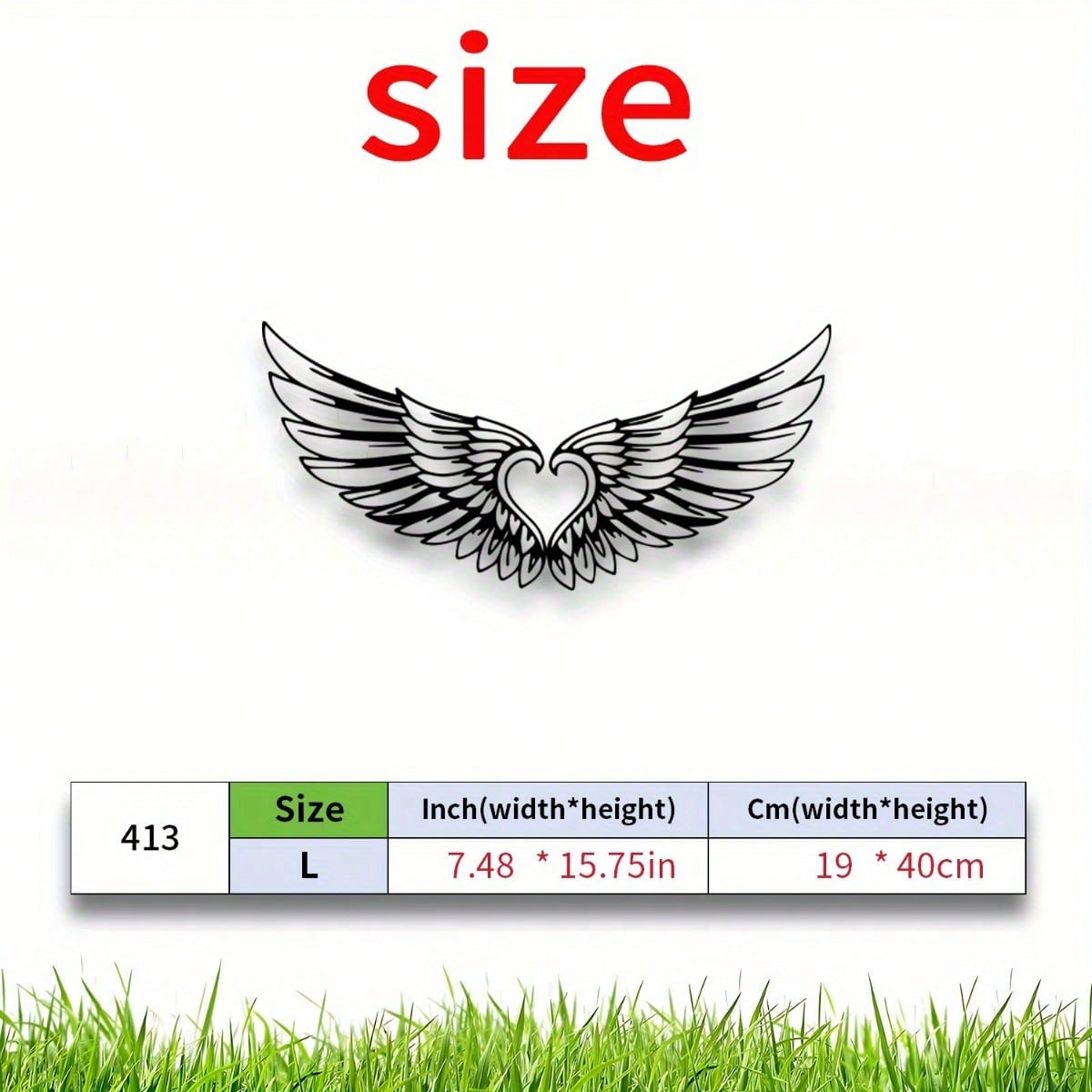 

Metal Angel Wings Wall Art Sculpture 15.75 Inch Home Decor Living Room Bedroom Modern Christmas Thanksgiving Gift різнокольоровий