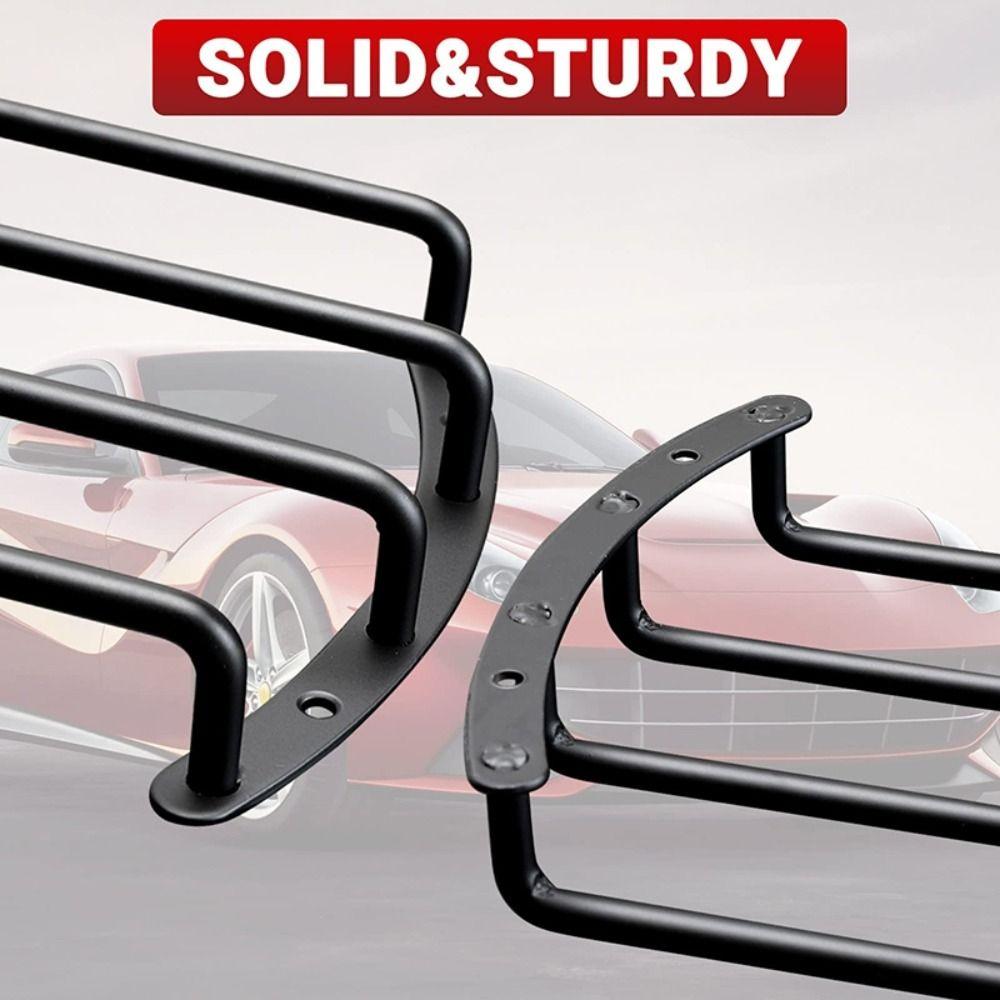 4 Bars Metal Subwoofer Grille Rounded Edges Car Subwoofer Bar Guard  Speaker Horn Protection