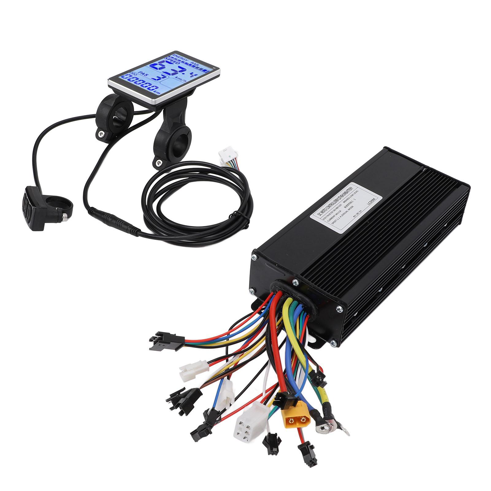 

36V 48V 52V 40A 3 Mode Sine Wave Controller M5 LCD Display Cycling Motor Controller Kit for Mountain Cycle