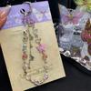 Crystal Beaded Butterfly Phone Chain for Women High-Value Phone Strap Ins Style Bag USB Keychain Accessories