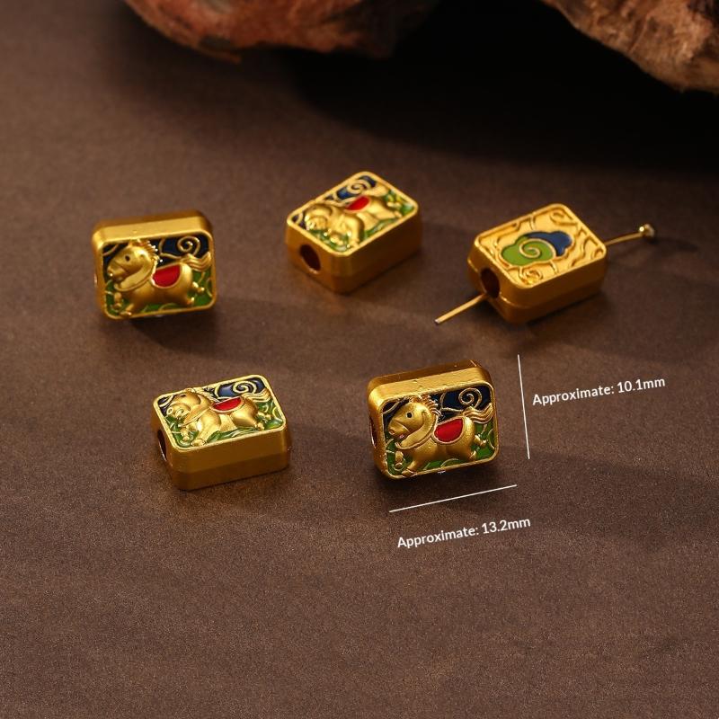 5Pcs Zinc Alloy Painted Pony Pendant Charms Diy Necklace Bracelet Earrings Accessorie