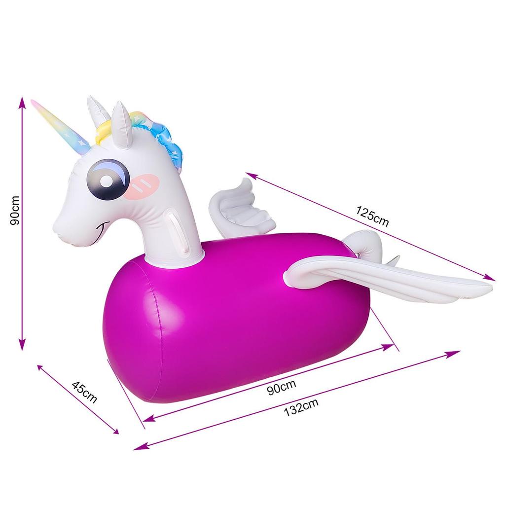 Children's Inflatable Unicorn Bouncing Horse Toy for Outdoor Play
