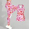 Heart Shaped Pattern Print Yoga Outfit for Women Fashion Workout Leggings Fitness Sports Casual Yoga Set Sports Suit Valentine's Day Exclusive