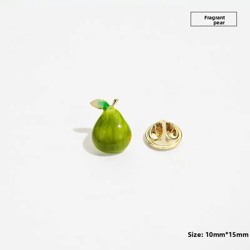 Cute Little Strawberry Brooch, Personalized Fruit Anti-exposure Clasp Collar Pin, Fashionable Accessory