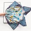 Spring and Autumn Animal Kingdom Double-sided heterochrome heavy silk scarf Women's light luxury high-end twill shawl Versatile scarf