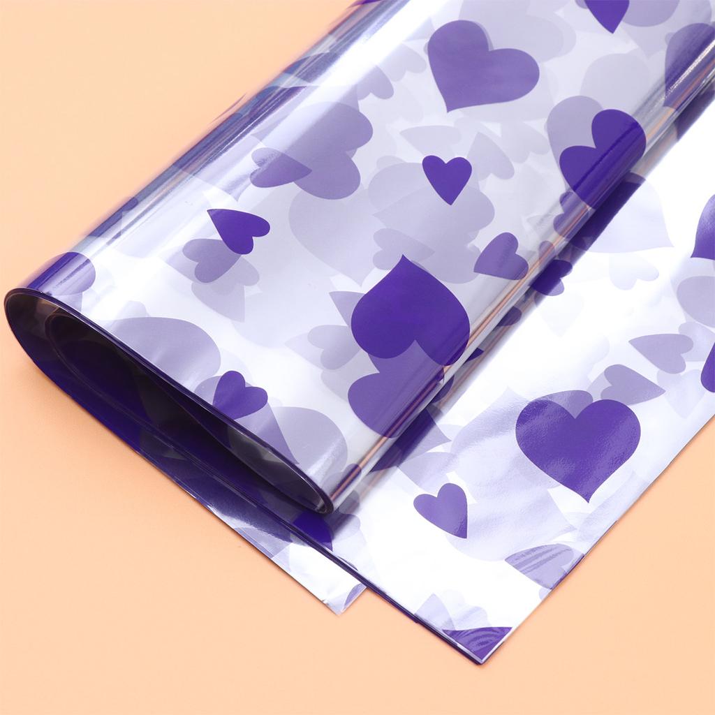 50 Sheets Ecofriendly Heart Pattern Wrapping Paper for Gifts Bouquets DIY Craft Projects Wrapping Paper for Bouquet