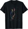 Colorful Abstract Jazz Saxophone Player Art T-Shirt for Music Lovers