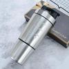 Tazza shaker per proteine ​​in acciaio inossidabile Tazza sportiva portatile per fitness Shaker nutrizionali Tazza Bottiglie d'acqua Tazza d'acqua Shaker portatili