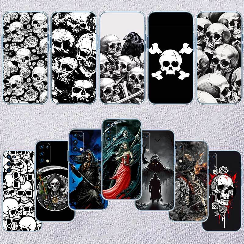 Grim Reaper Skeleton Skull Phone Case for Motorola G14 G15 G24 G30 G31 G32 G34 G41 G42 G51 G52 G50 G60S G60 G62 G72 G71 G73 G84 G85 G200 E32