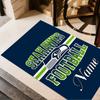Seahawks Football Team Spirit Customize Text Floor Rug Office Rug Suitable for Hallway Balcony Dining Room Outdoor Anti-slip Rug Decorate Offices